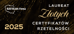 Logo Rzetelna Firma Złote Certyfikaty 2025